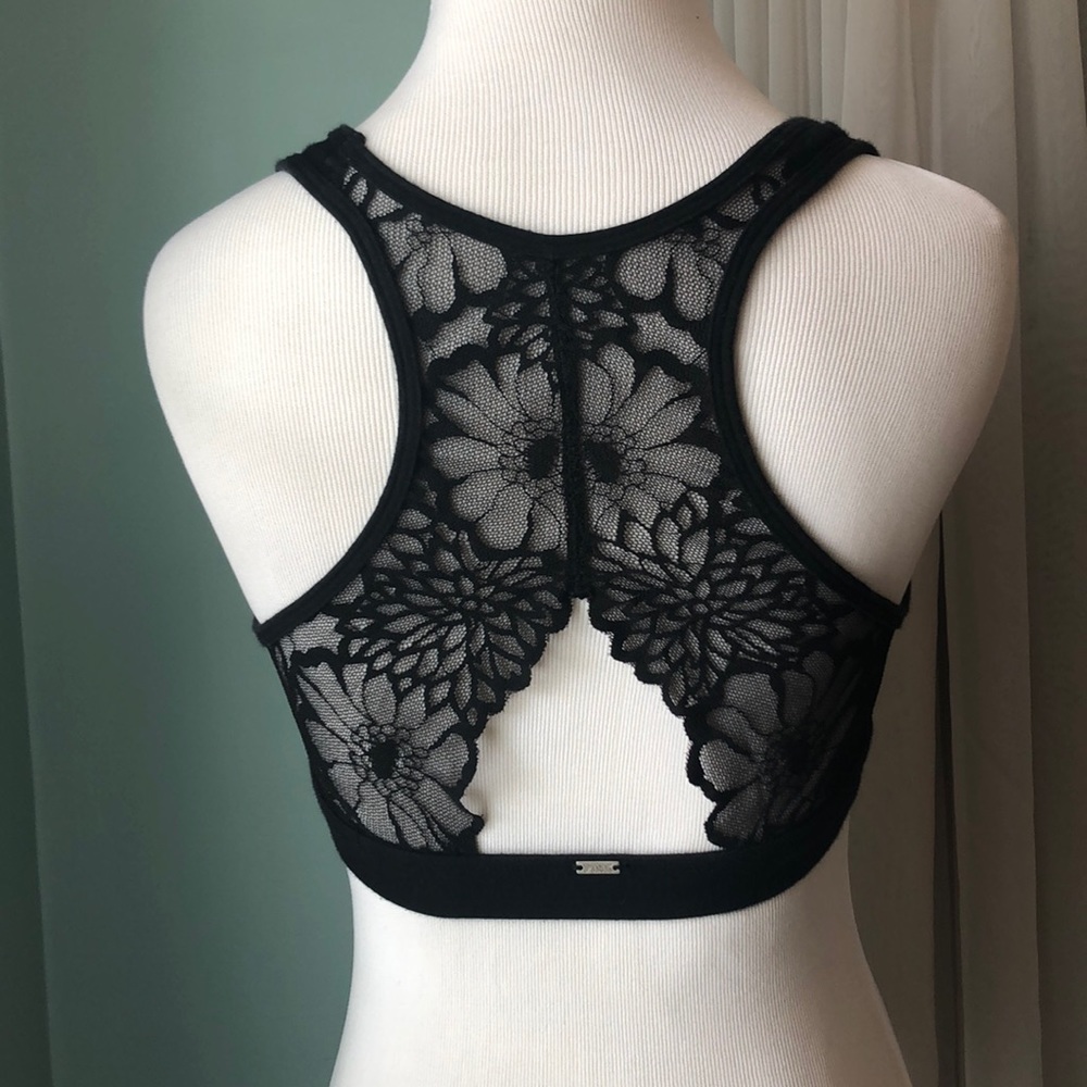 ✨SALE✨ VS PINK LACE BACK BRALETTE - BLACK - MEDIUM